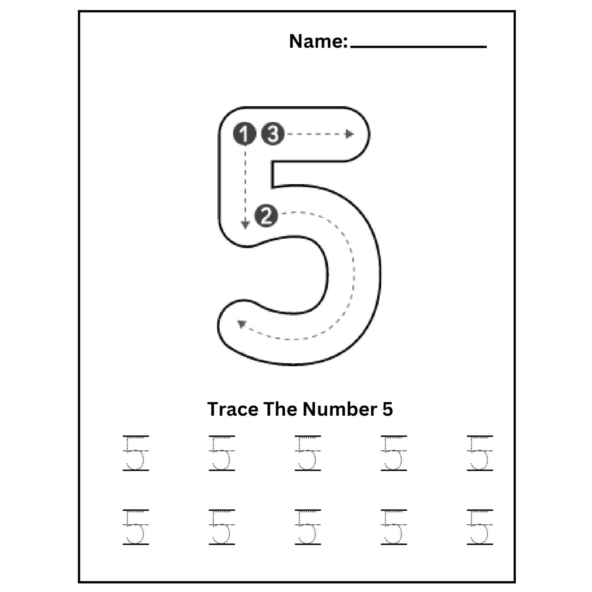 Number Tracing and Coloring Book