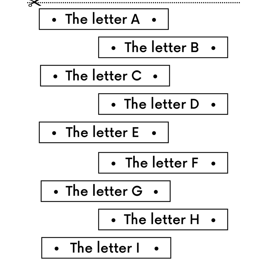 Alphabet Cut and Paste Activity Book