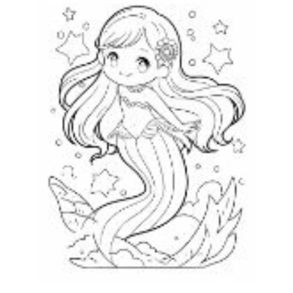 Mermaid Coloring Pages
