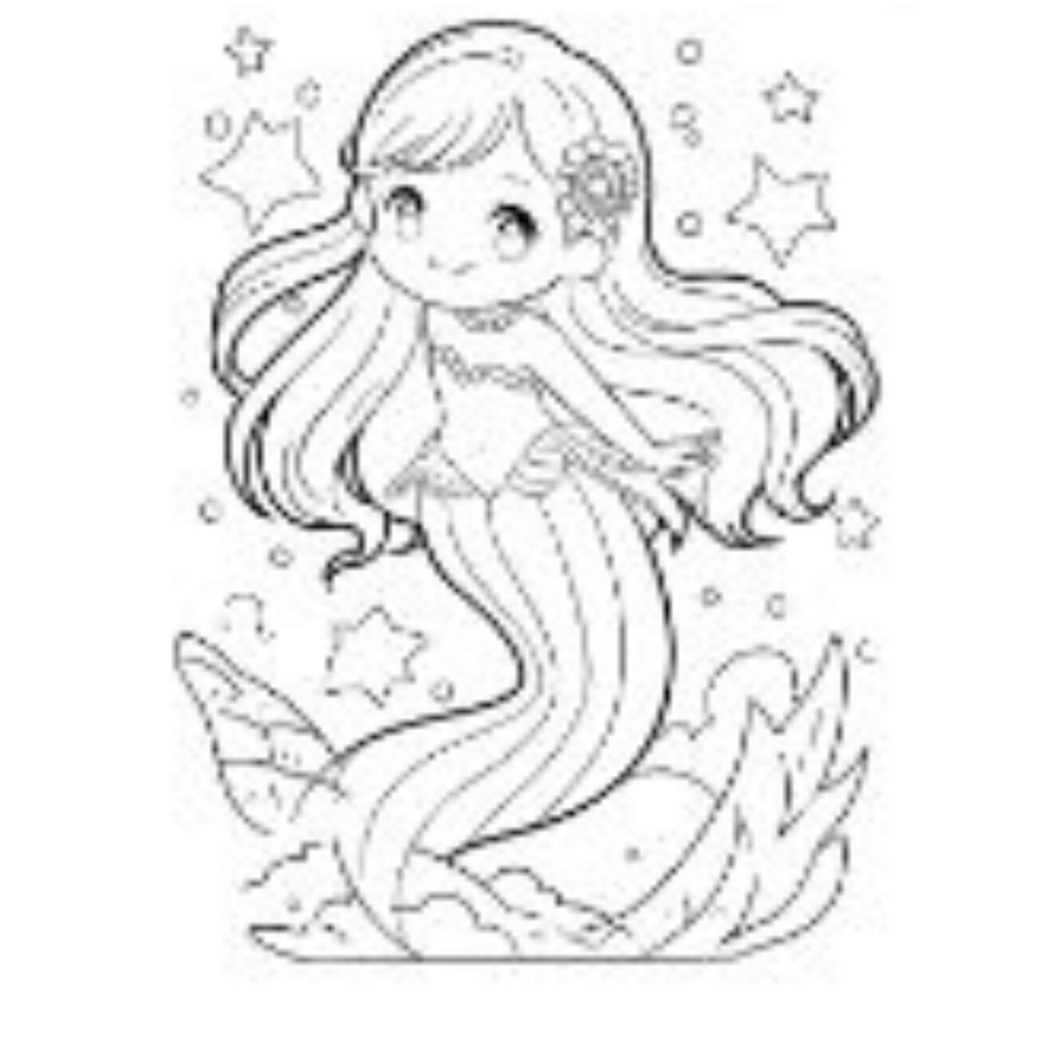 Mermaid Coloring Pages