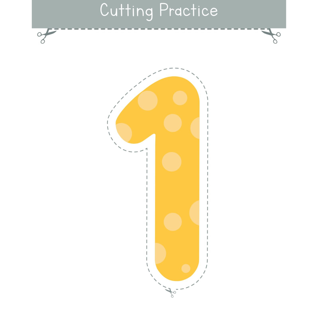 Numbers 0 to 10 Cutting Practice Worksheets