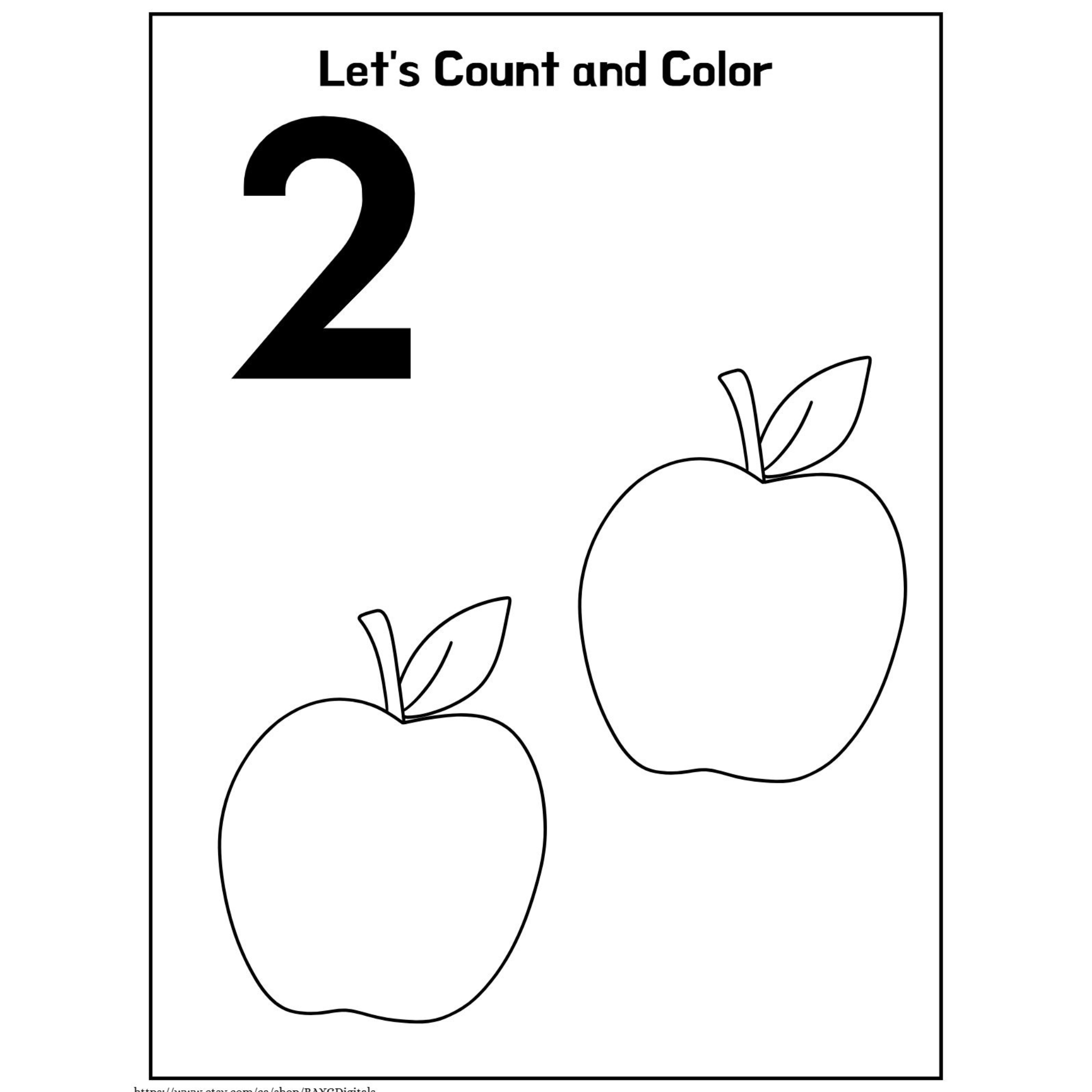 Let?? Count and Color Number Worksheets