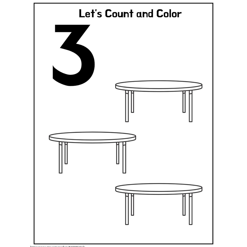 Let?? Count and Color Number Worksheets