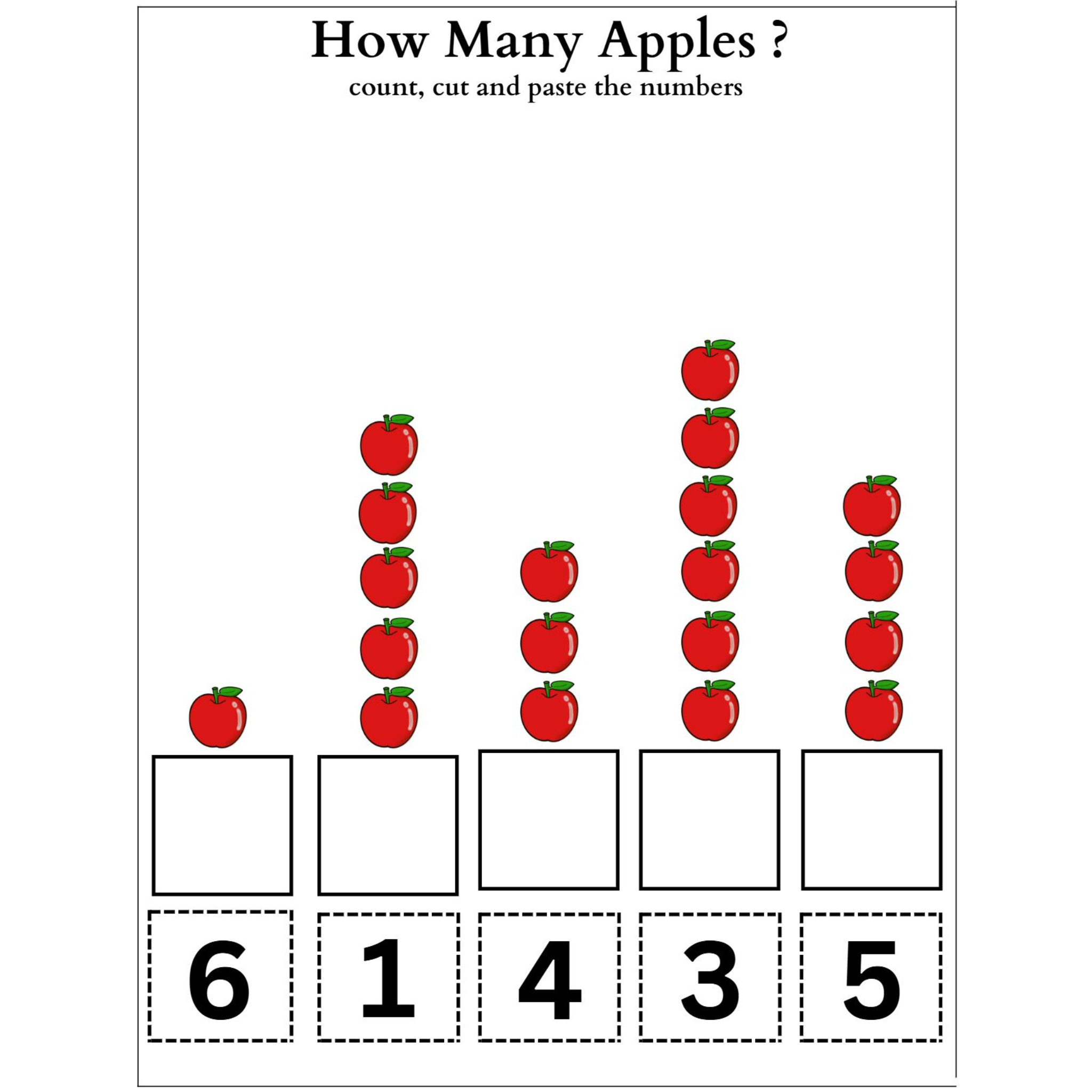 How Many Object Counting Worksheets