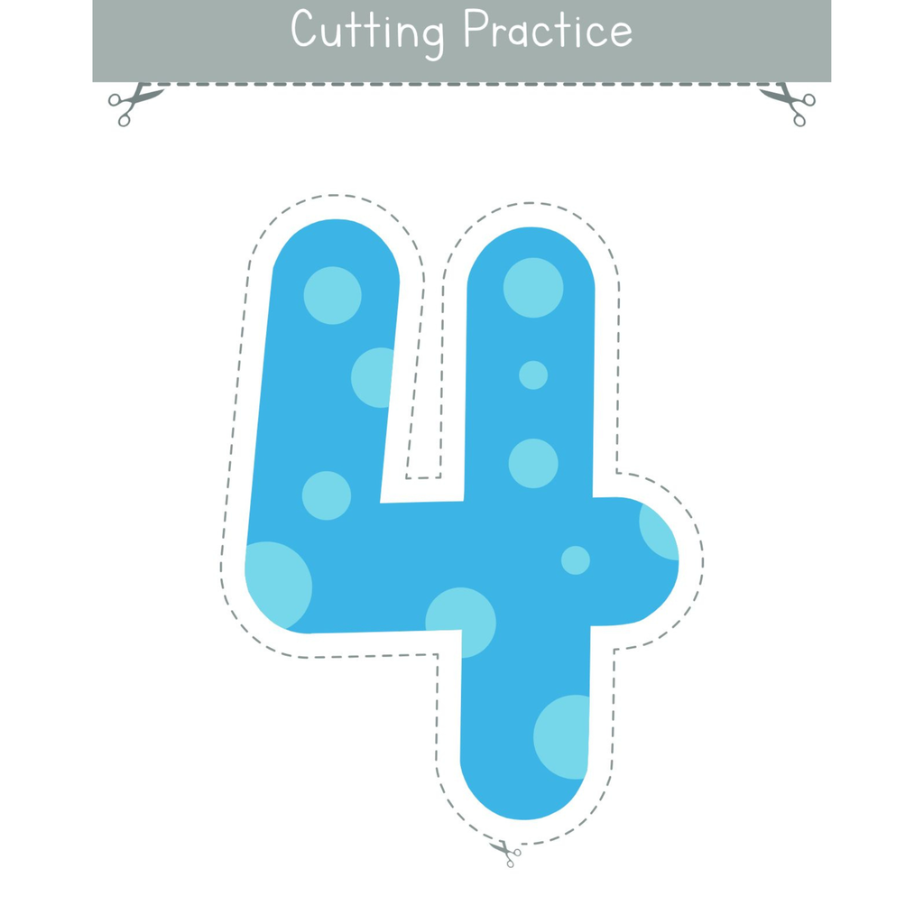 Numbers 0 to 10 Cutting Practice Worksheets