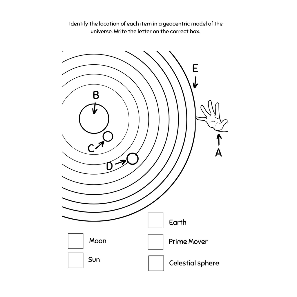Space Science Worksheets Grade 6