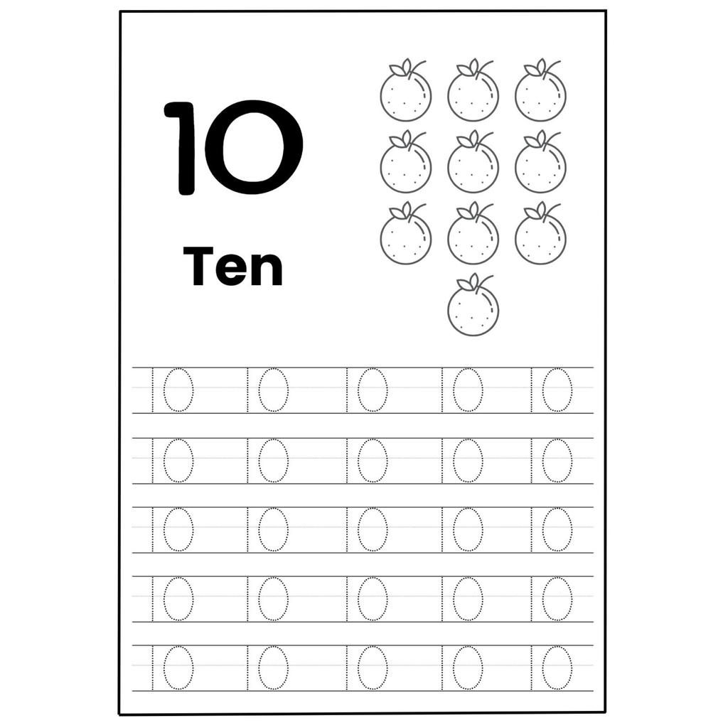Number Tracing and Writing Worksheets