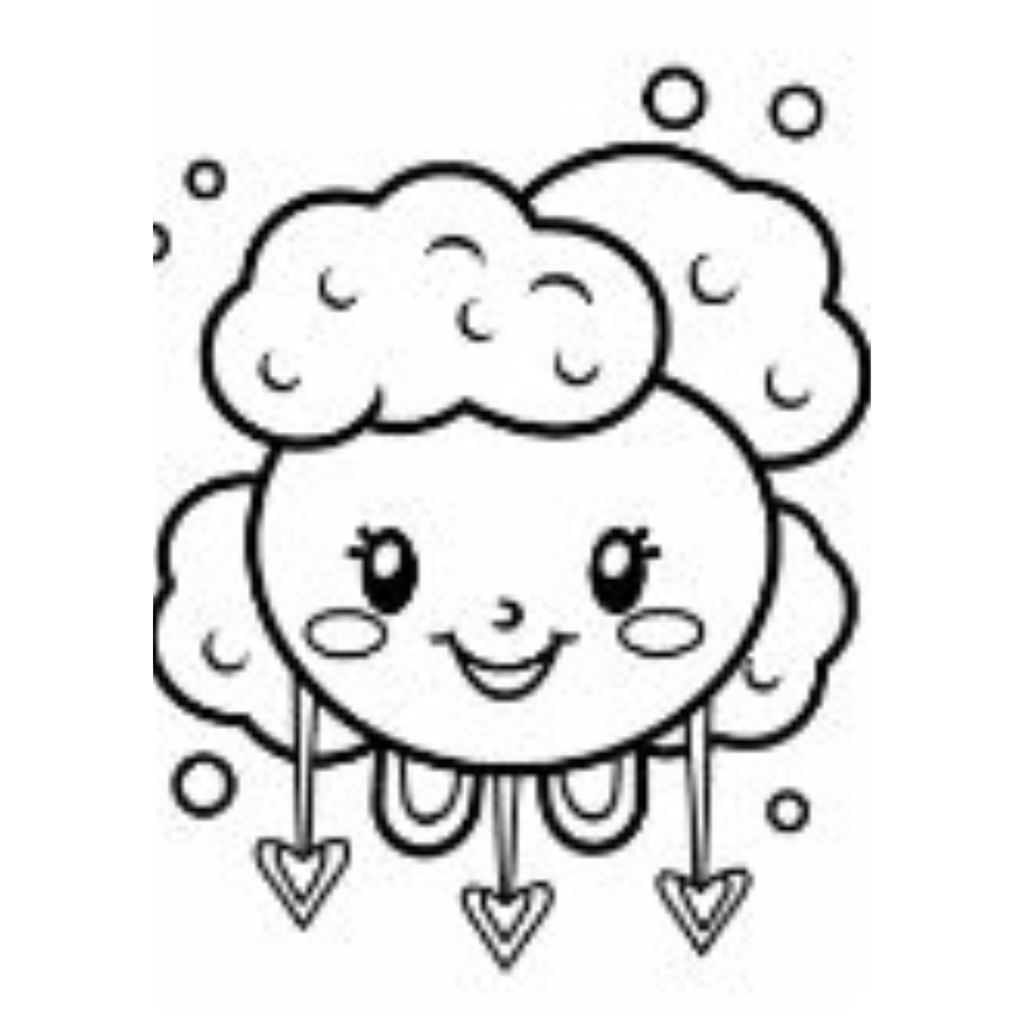 Cute Weather Coloring Book
