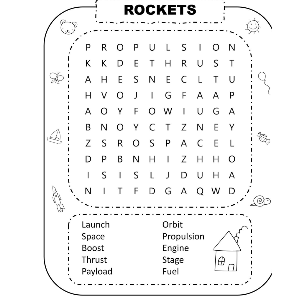 Word Search Activity Book for Kids