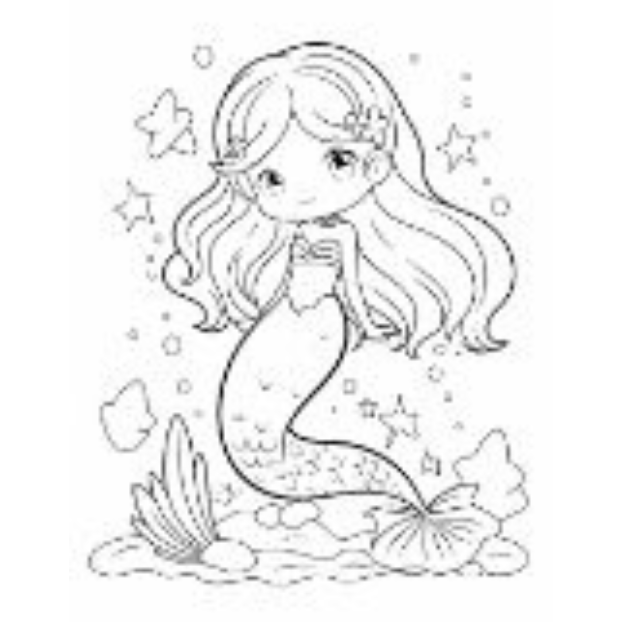 Mermaid Coloring Pages