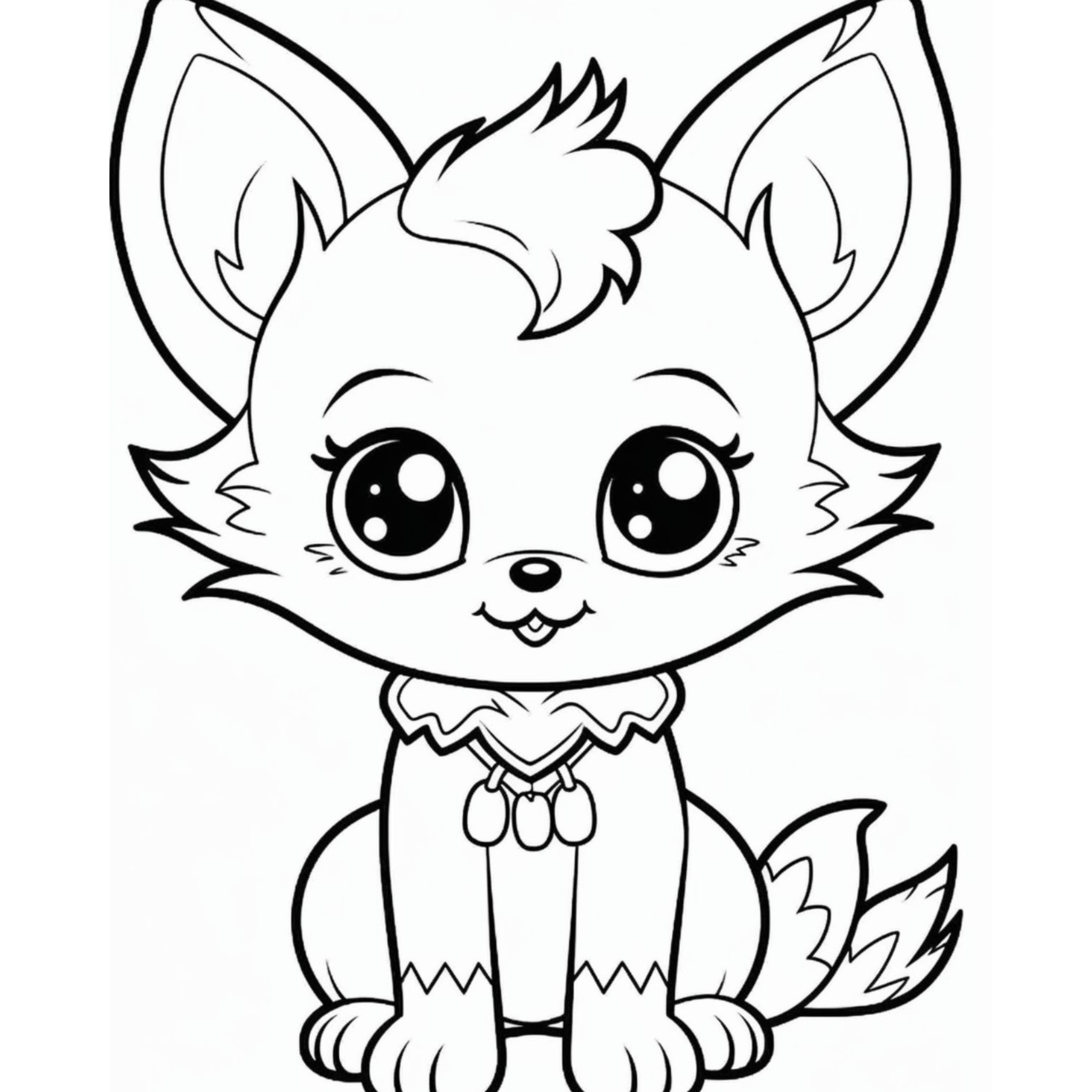 Cute Baby Animals Coloring Book