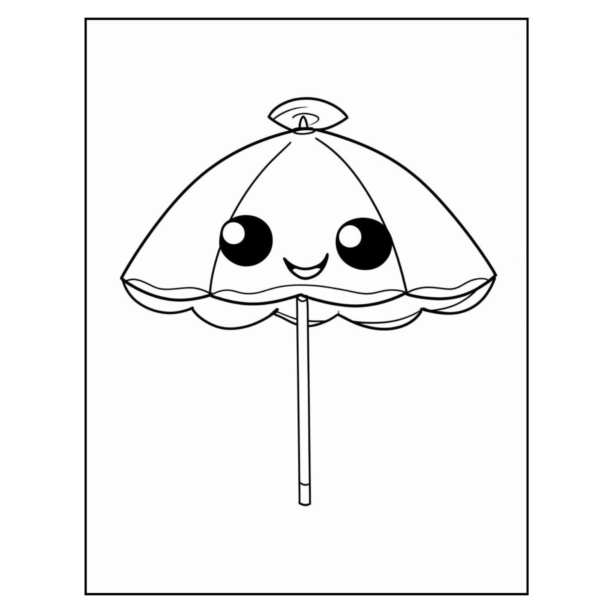 Kawaii Summer Coloring Pages