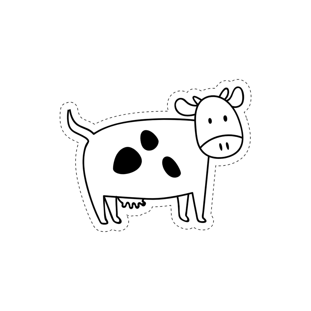 Farm Animals Scissor Skills Cutting Practice