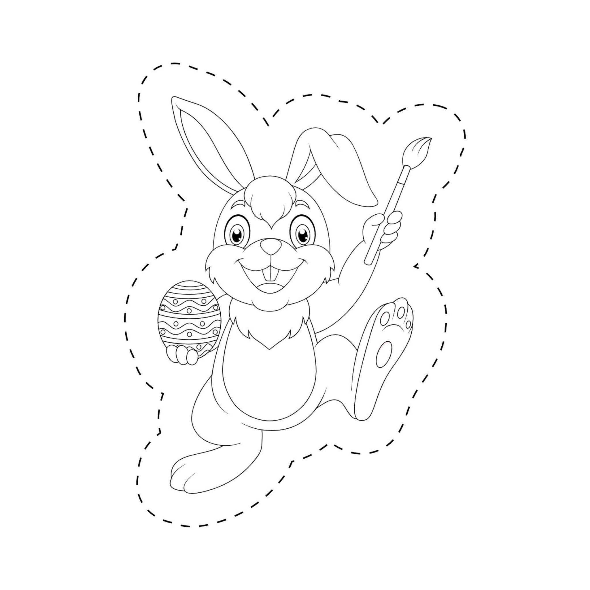 Easter Scissor Skills Cutting Activity Workbook