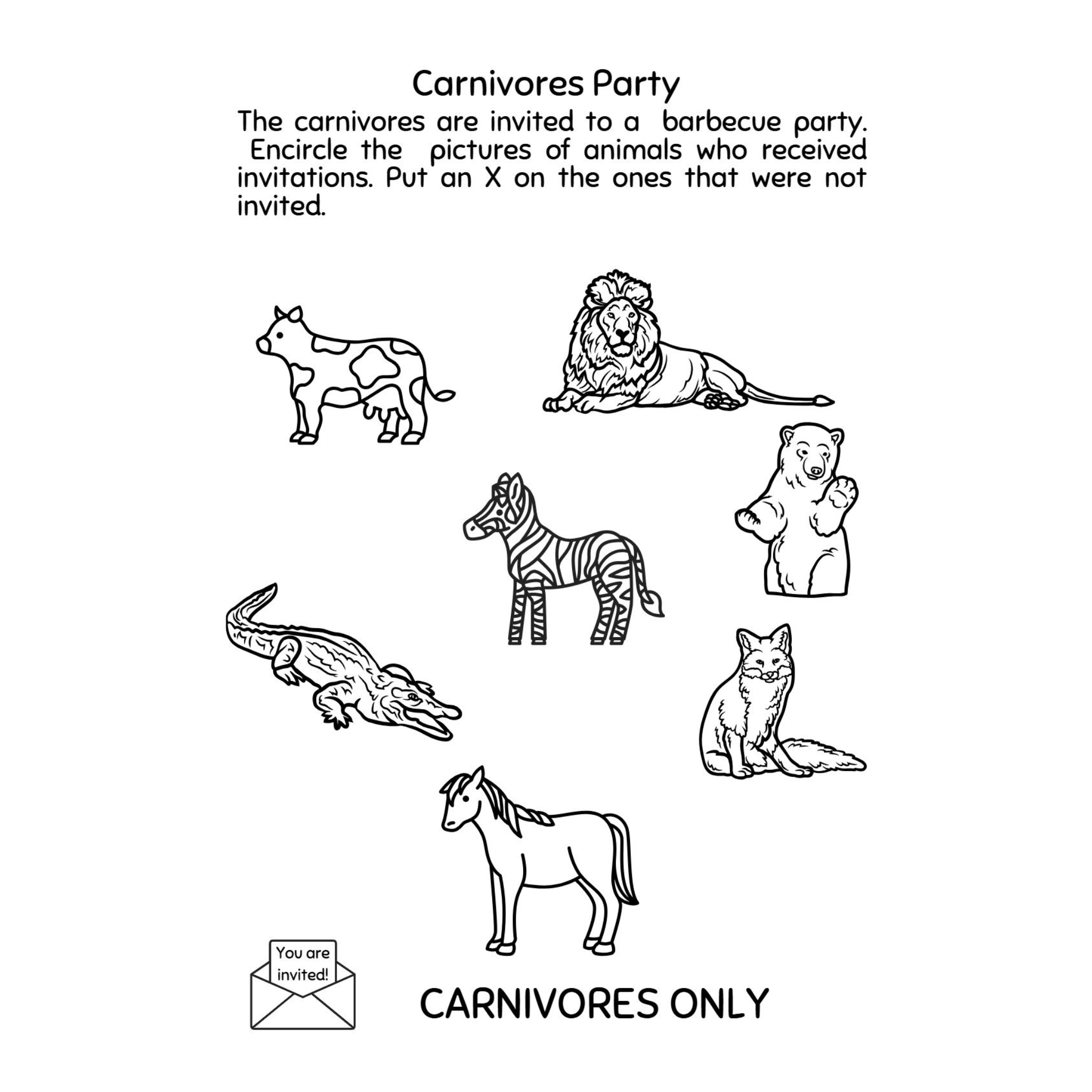 Third Grade Animals Worksheets