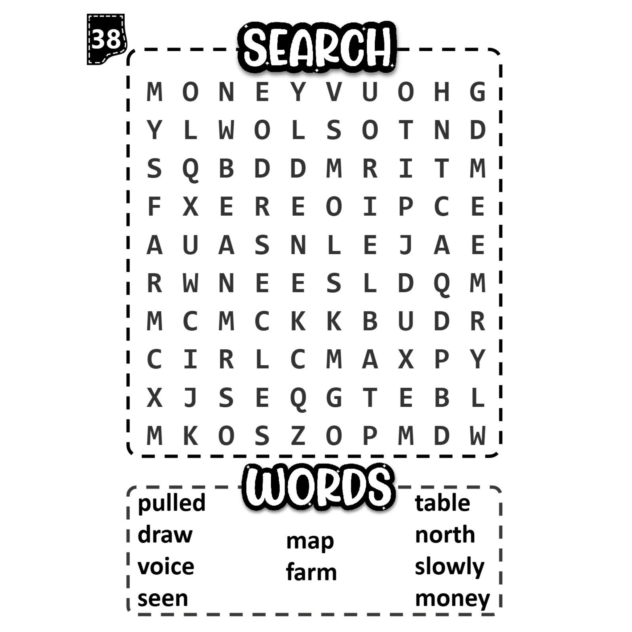 Sight Word Word Search Activity Book