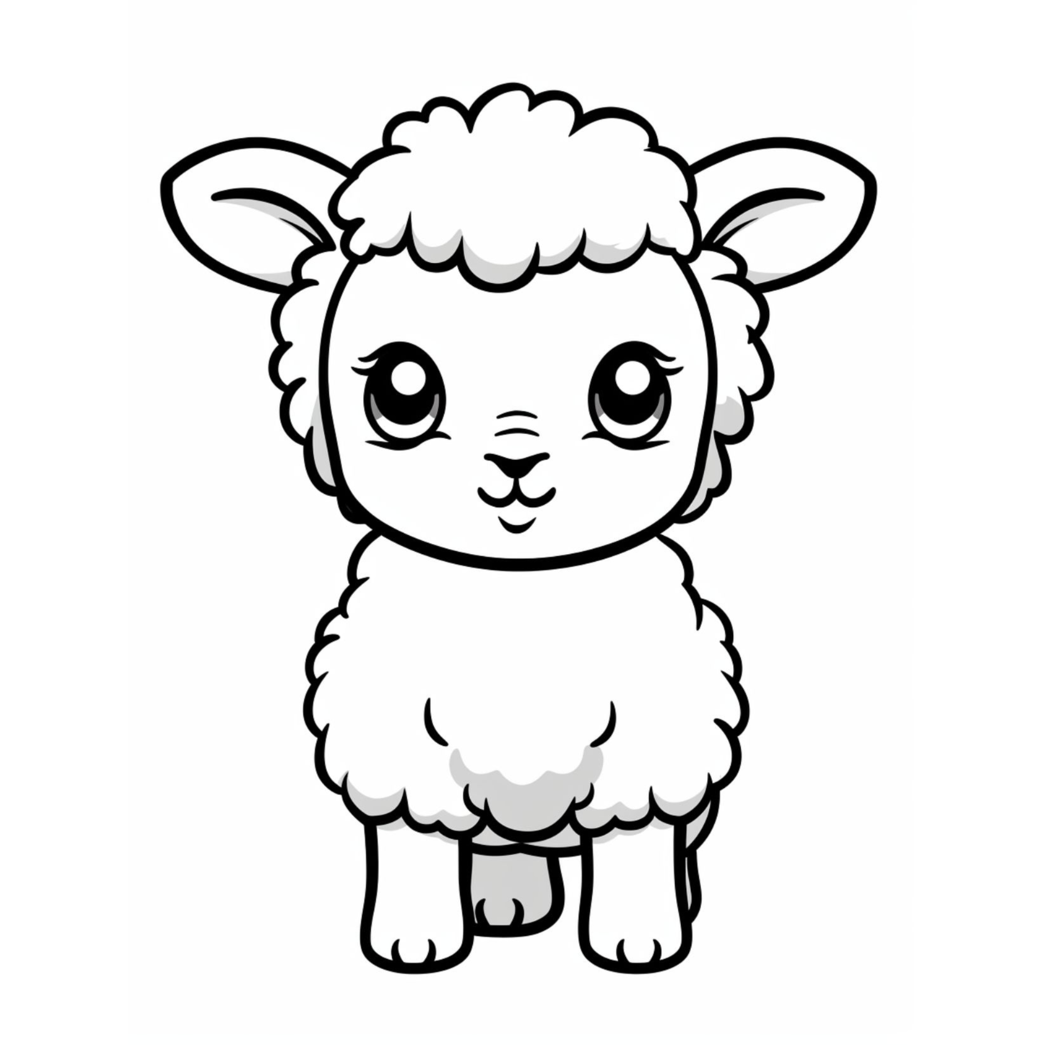 Cute Baby Animals Coloring Book