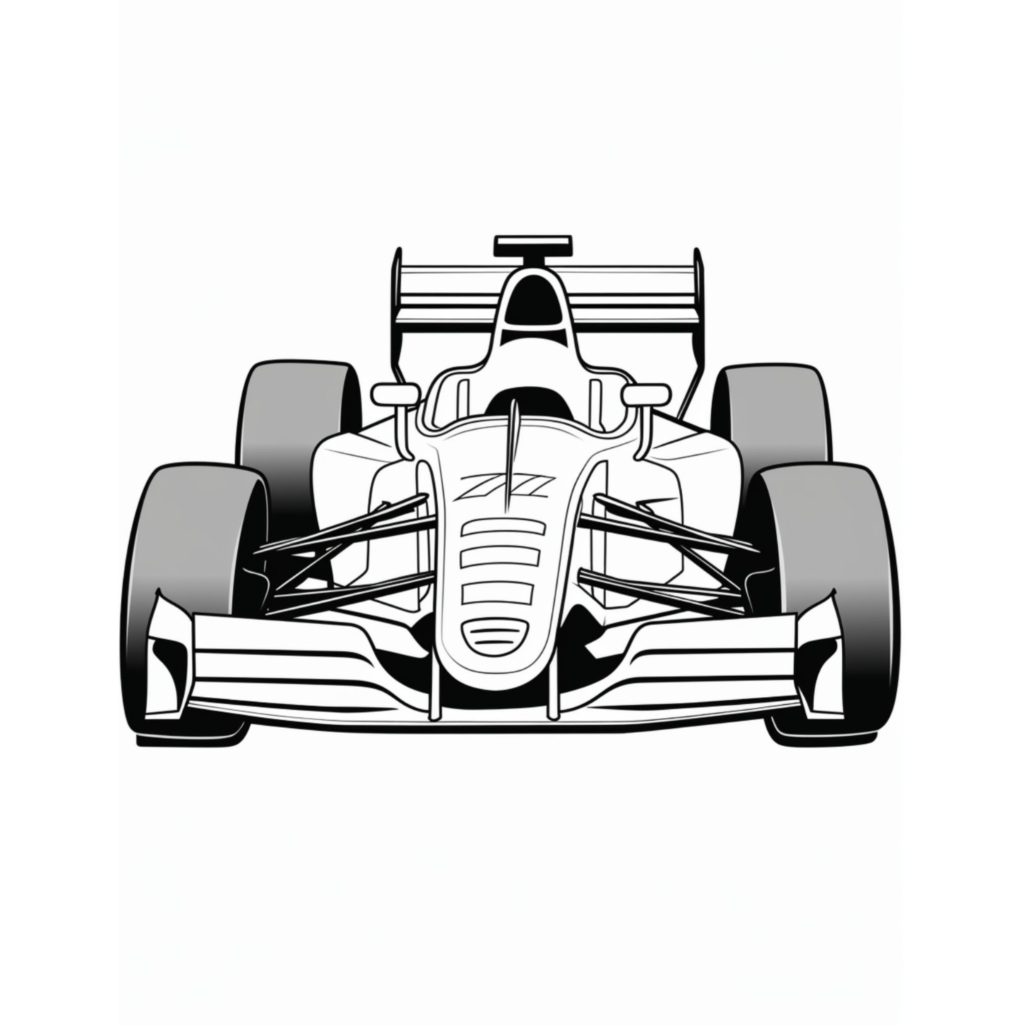 Race Car Coloring Book for Kids
