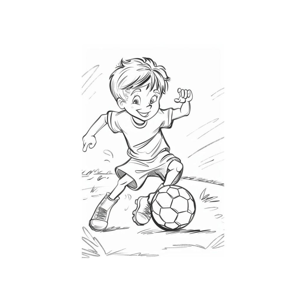 Soccer Coloring Book for Kids