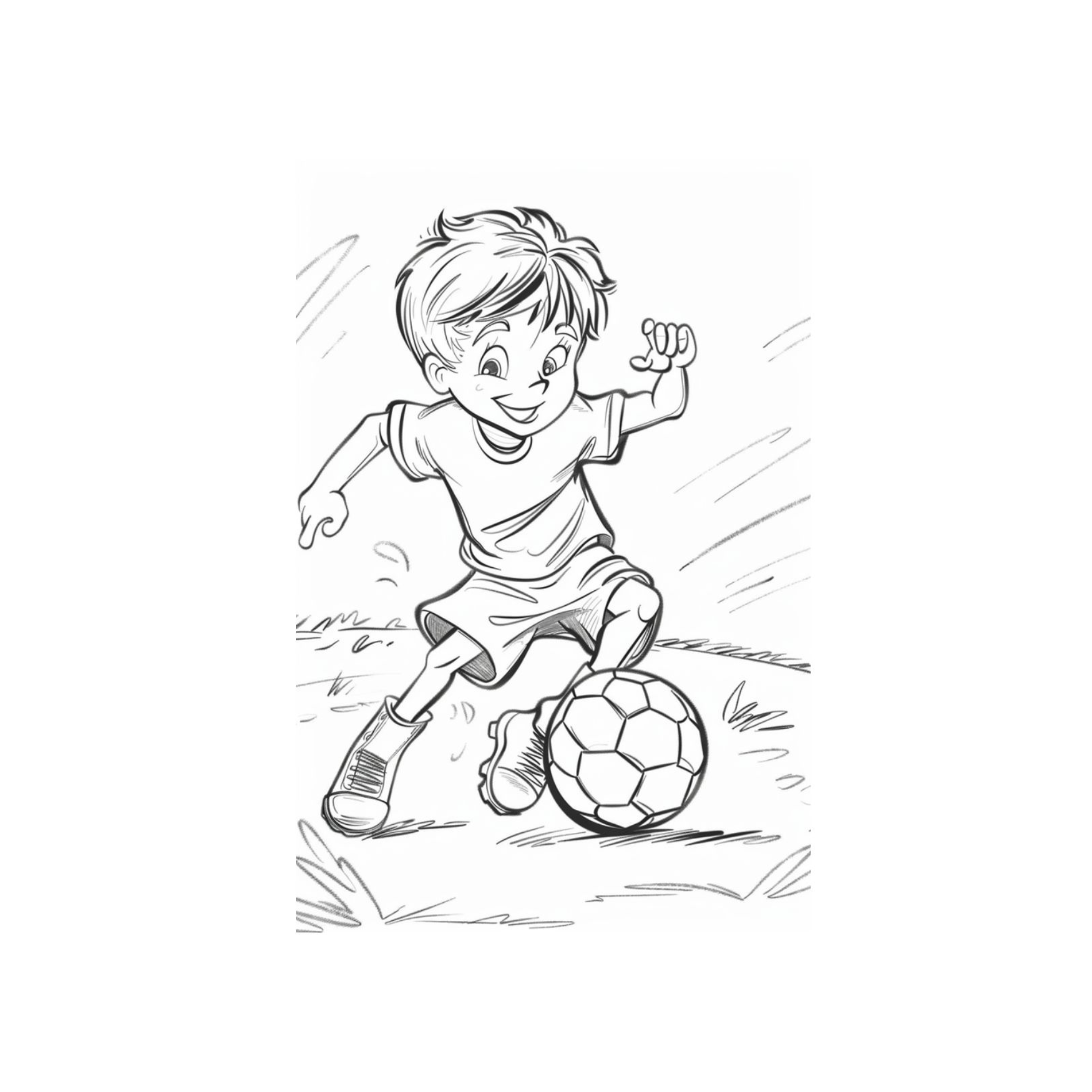 Soccer Coloring Book for Kids