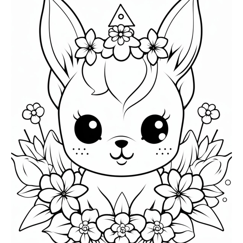 Kawaii Coloring Pages for Kids