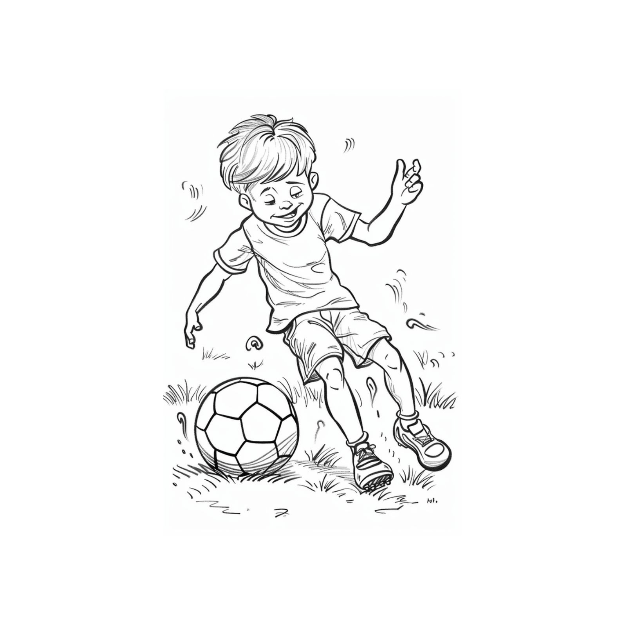 Soccer Coloring Book for Kids