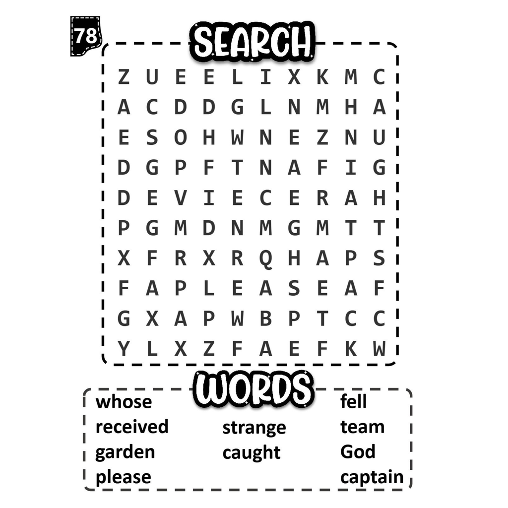 Sight Word Word Search Activity Book