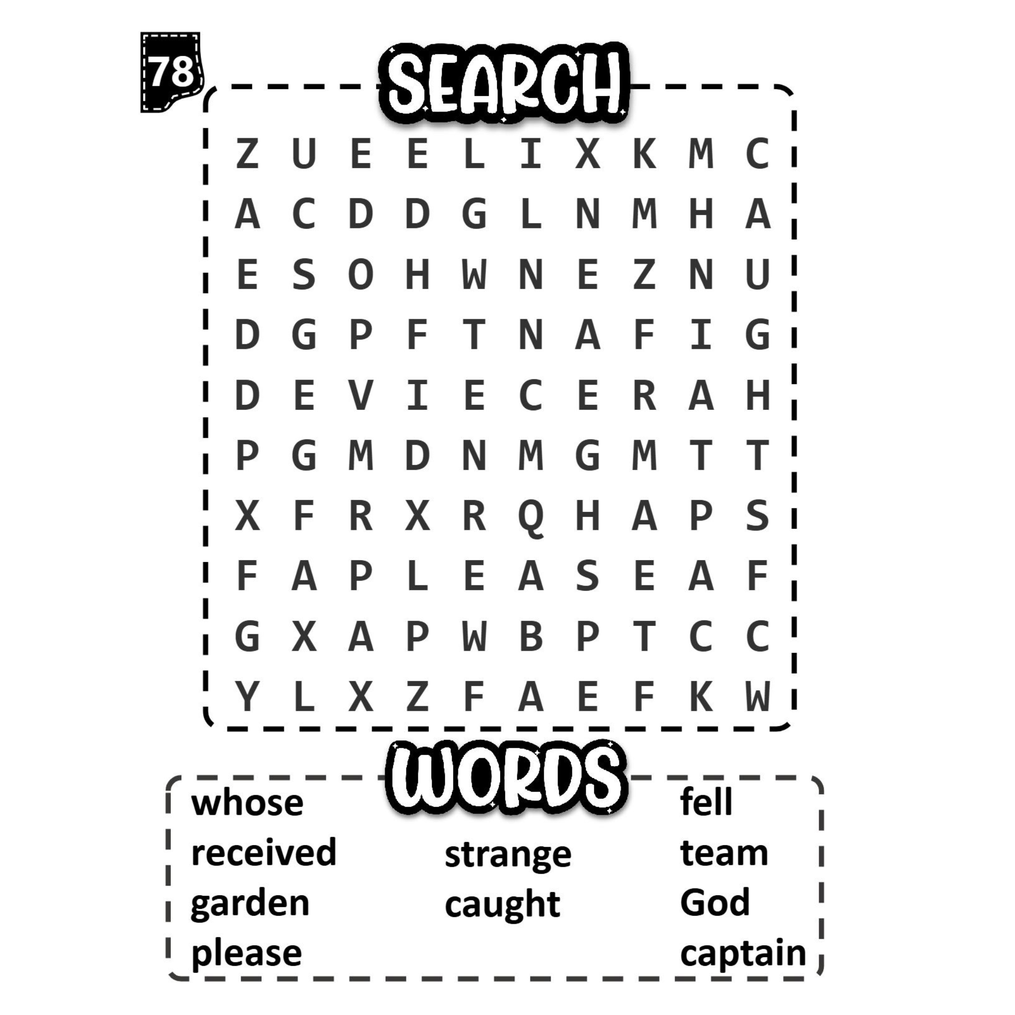 Sight Word Word Search Activity Book