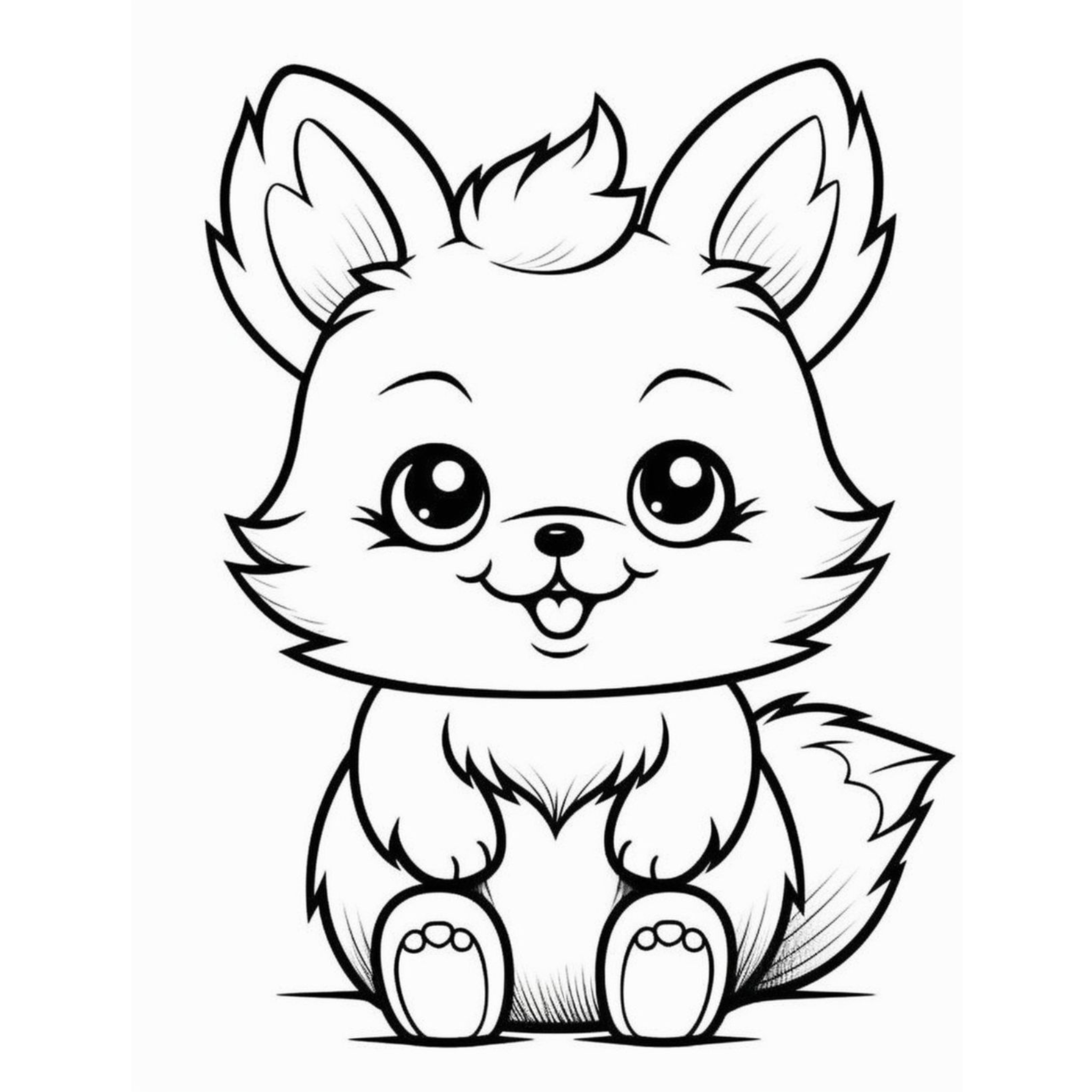 Cute Baby Animals Coloring Book