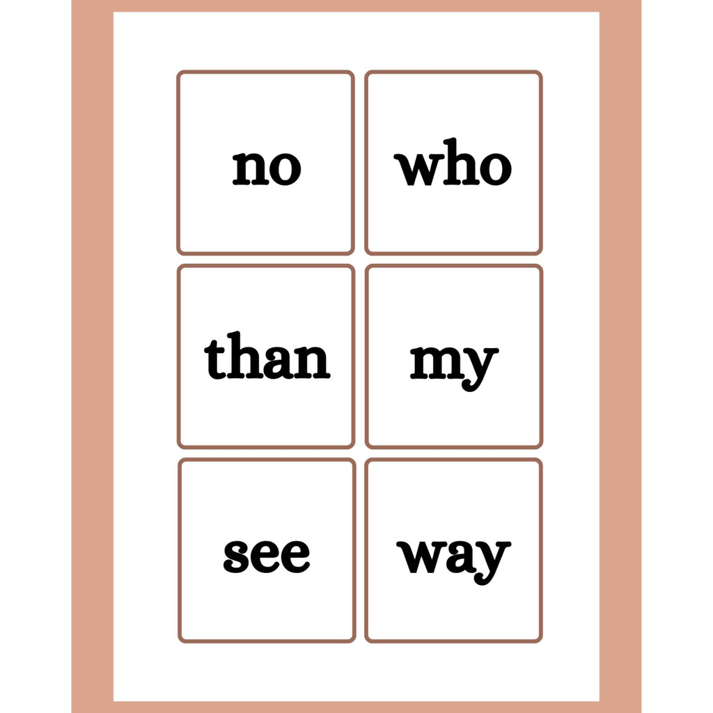 Sight Word Flashcards