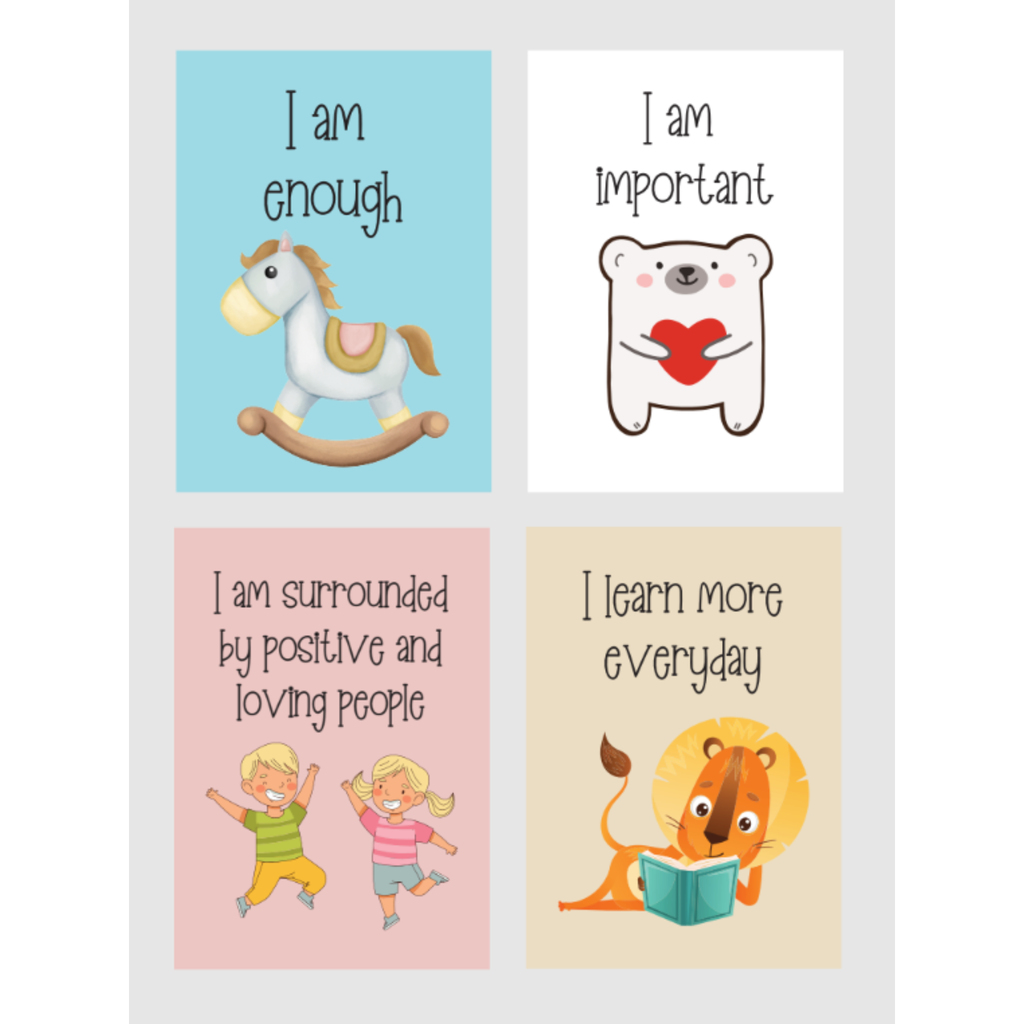 Kids Positive Affirmation Cards