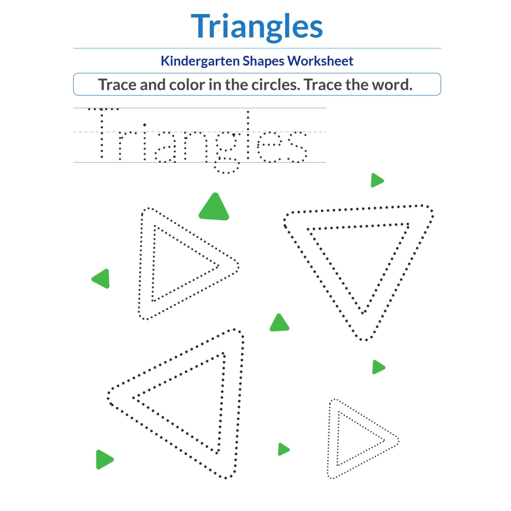 Kindergarten Color Words Shapes and Color by Number Worksheets