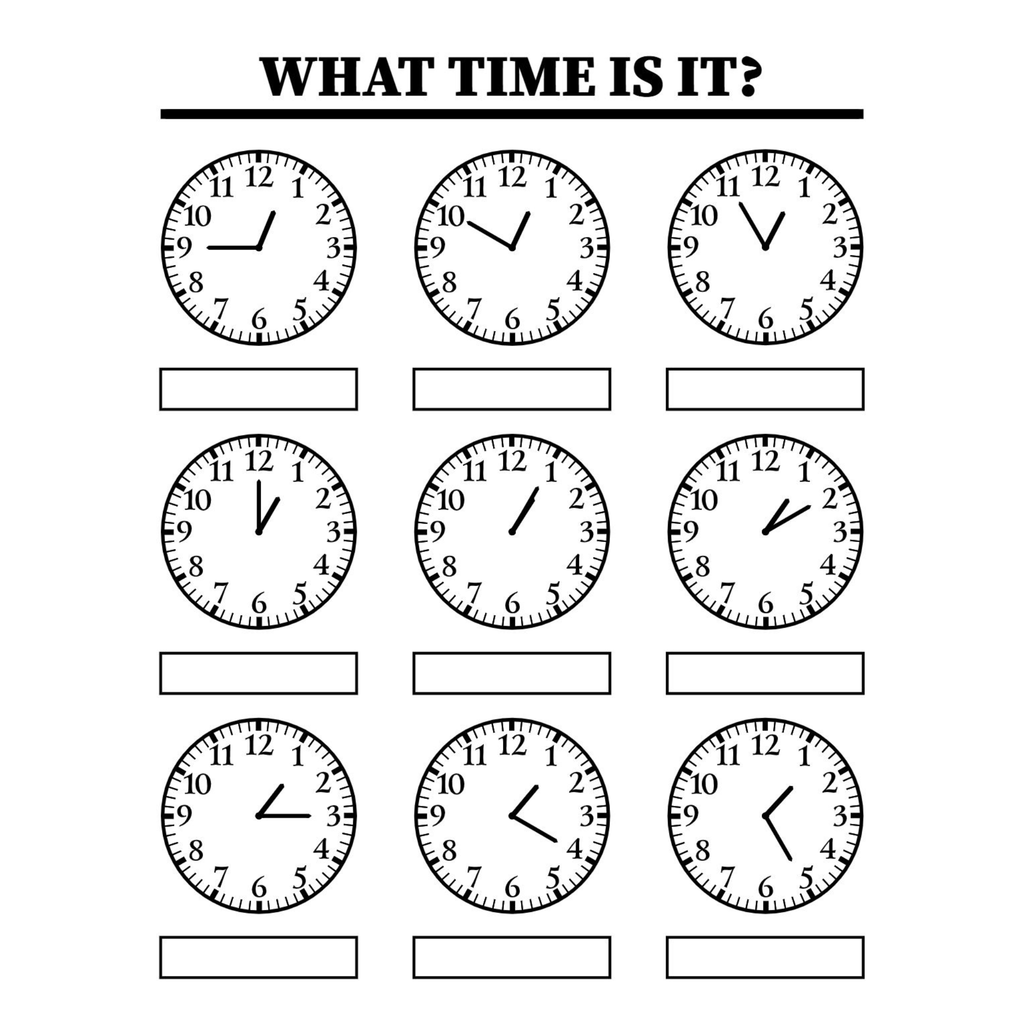 Let?? Know About Time Worksheets