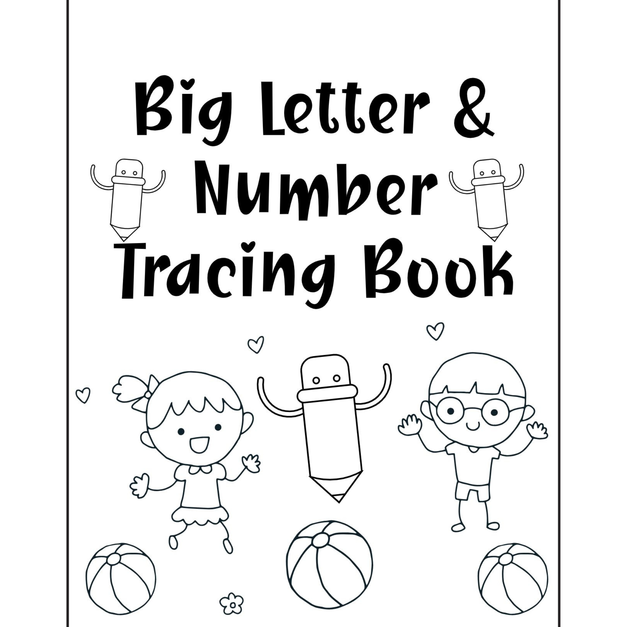Letter and Number Tracing Book 200 Pages
