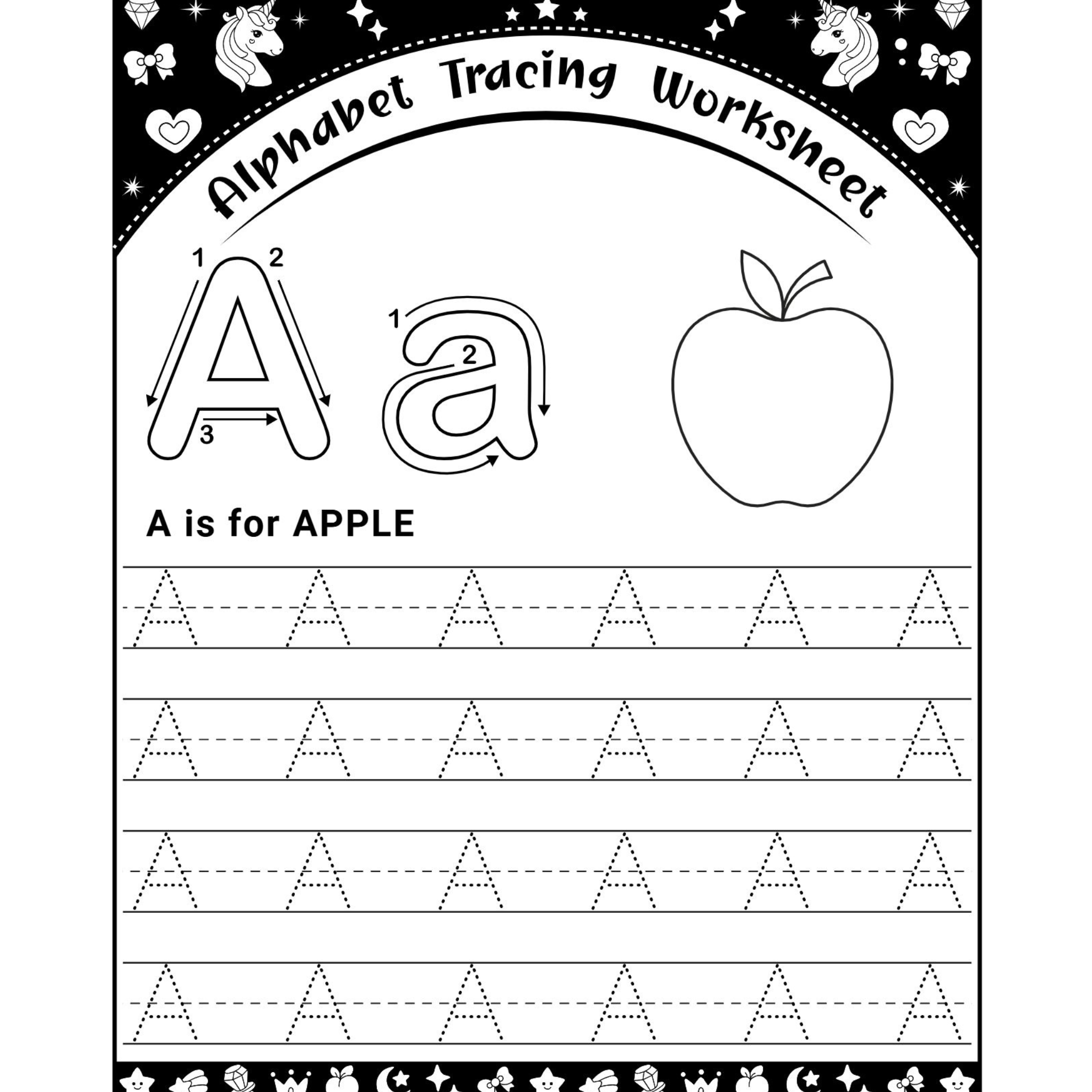 Letter and Number Tracing Book 200 Pages