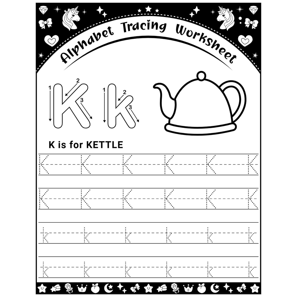 Letter and Number Tracing Book 200 Pages