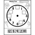 Missing Time Clock Cut and Paste Worksheets