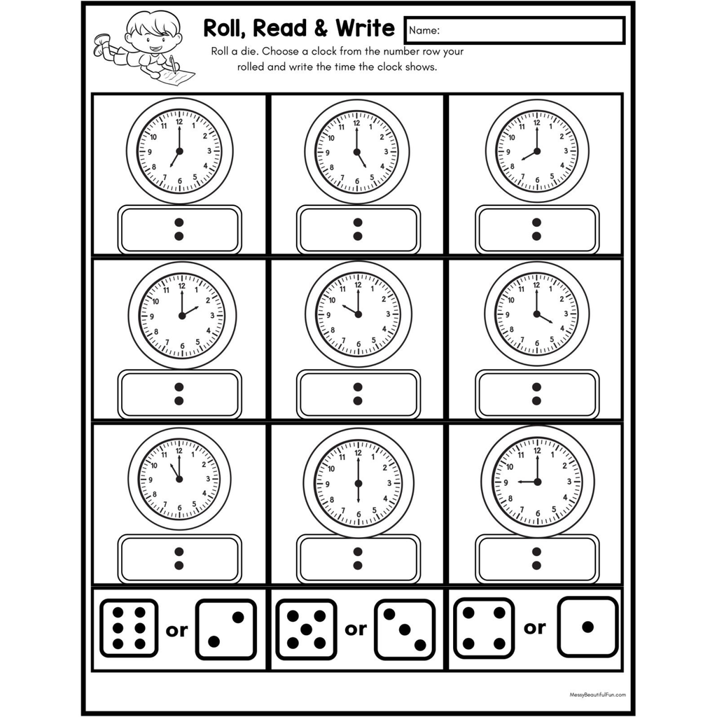 Missing Time Clock Cut and Paste Worksheets