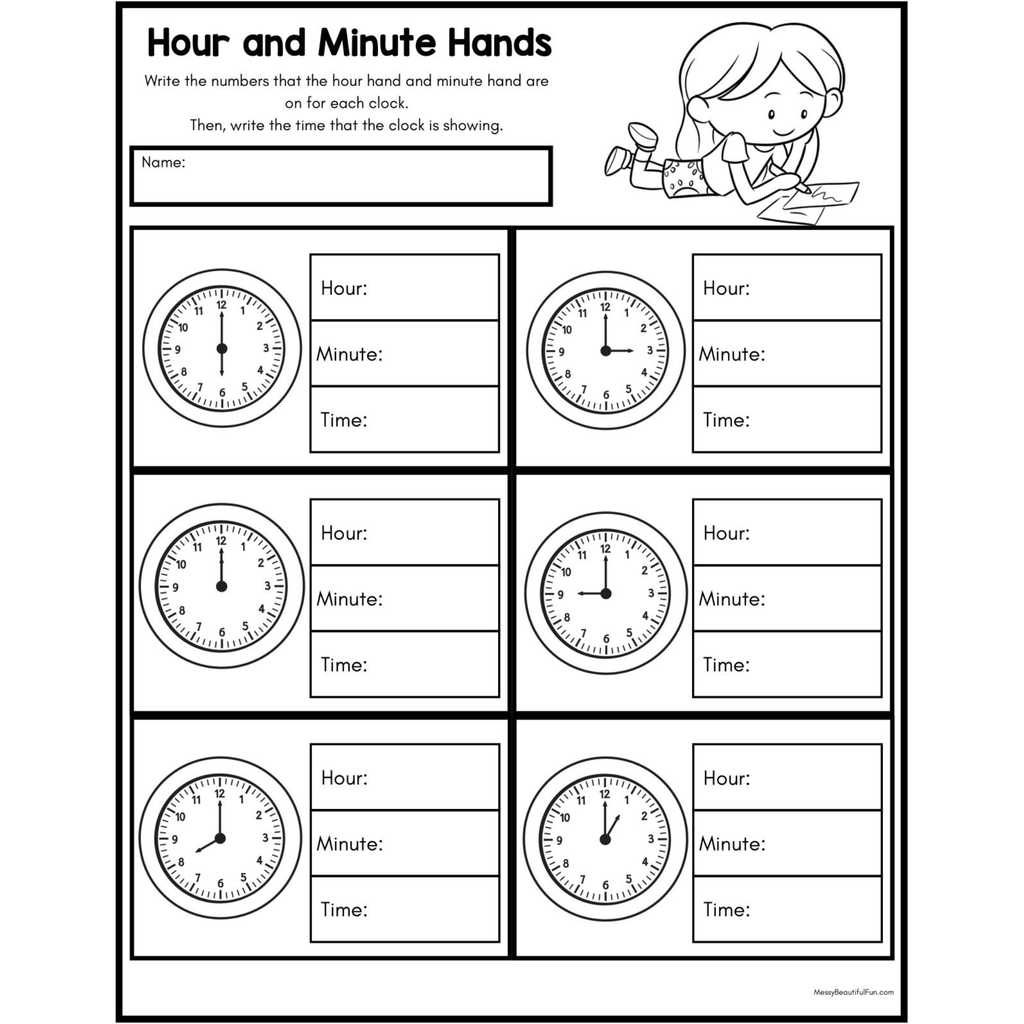 Missing Time Clock Cut and Paste Worksheets