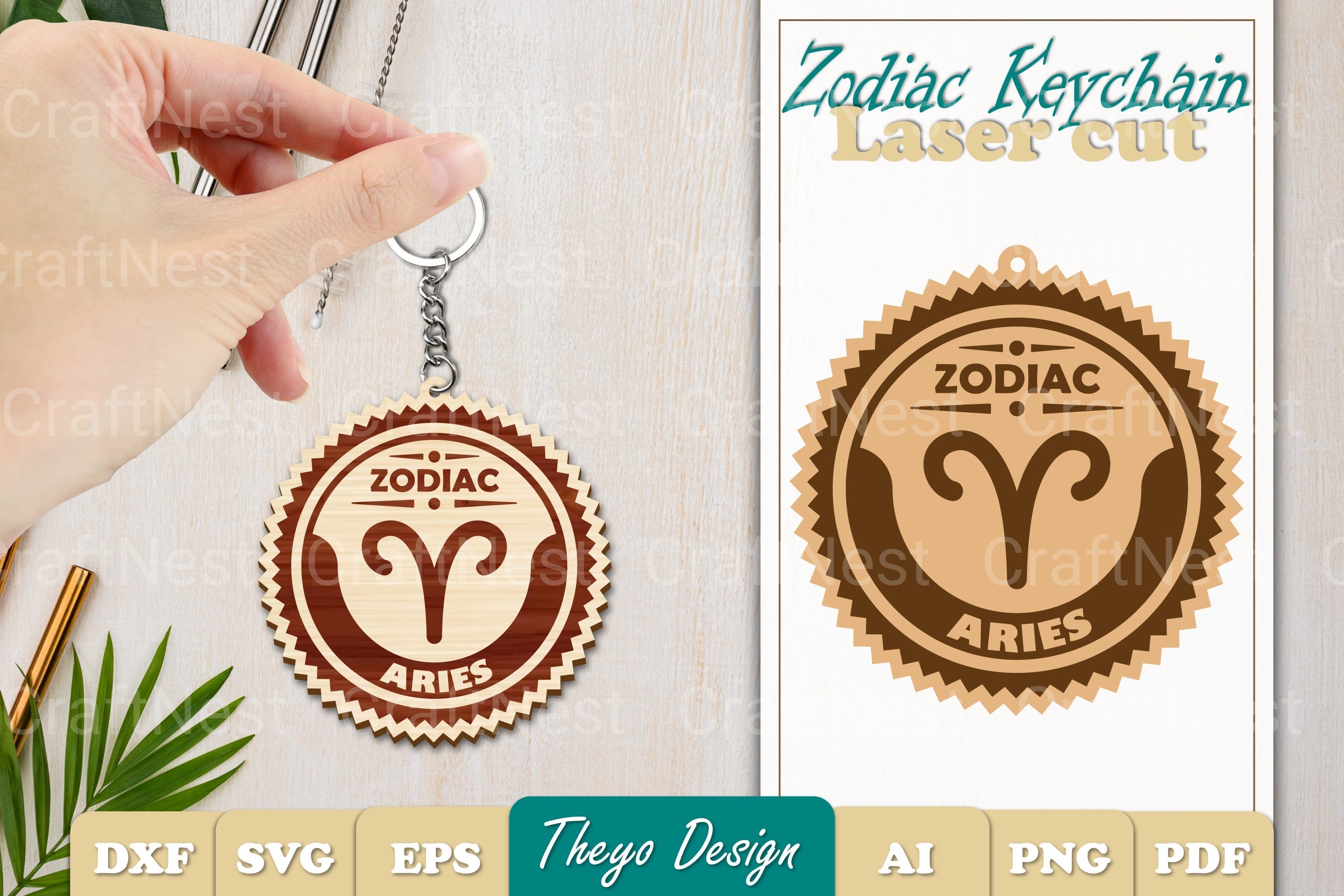 Zodiac Keychain SVG Collection