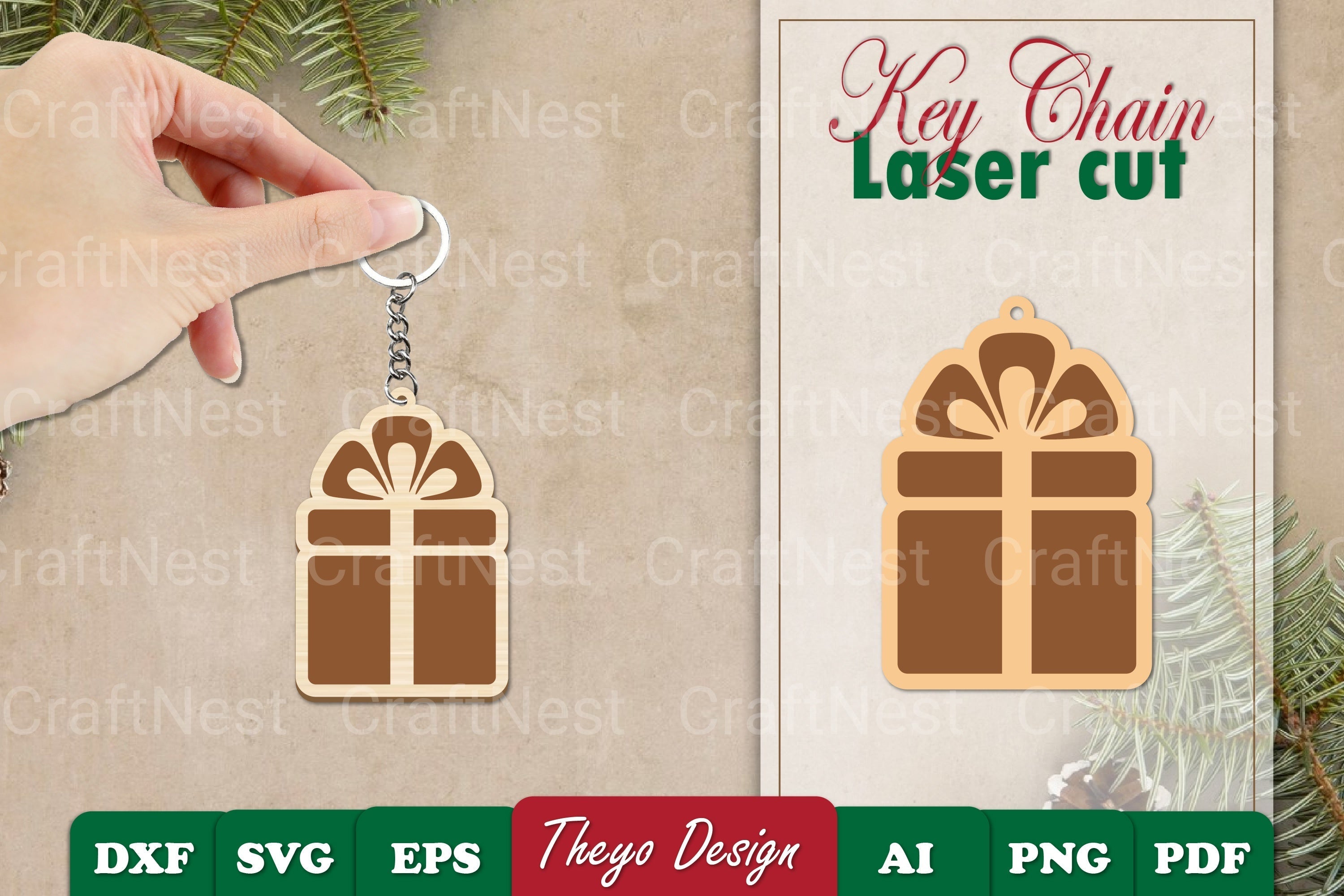 Christmas Keychain SVG Bundle