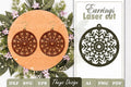 Snowflake Mandala Earrings SVG Bundle