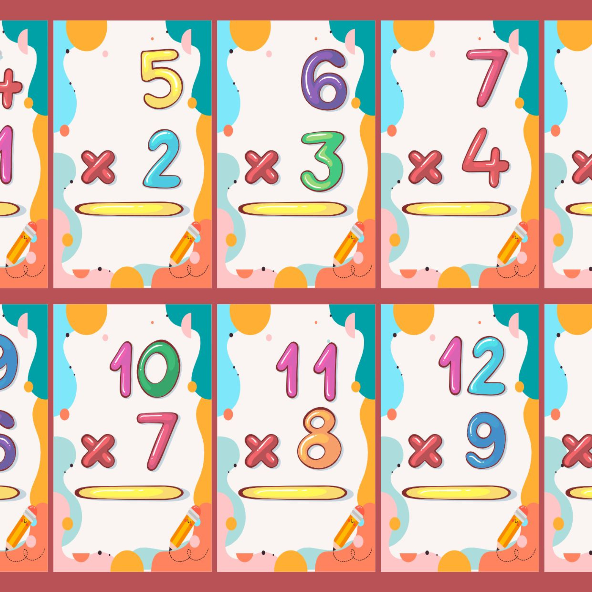Multiplication Flashcards for Kids