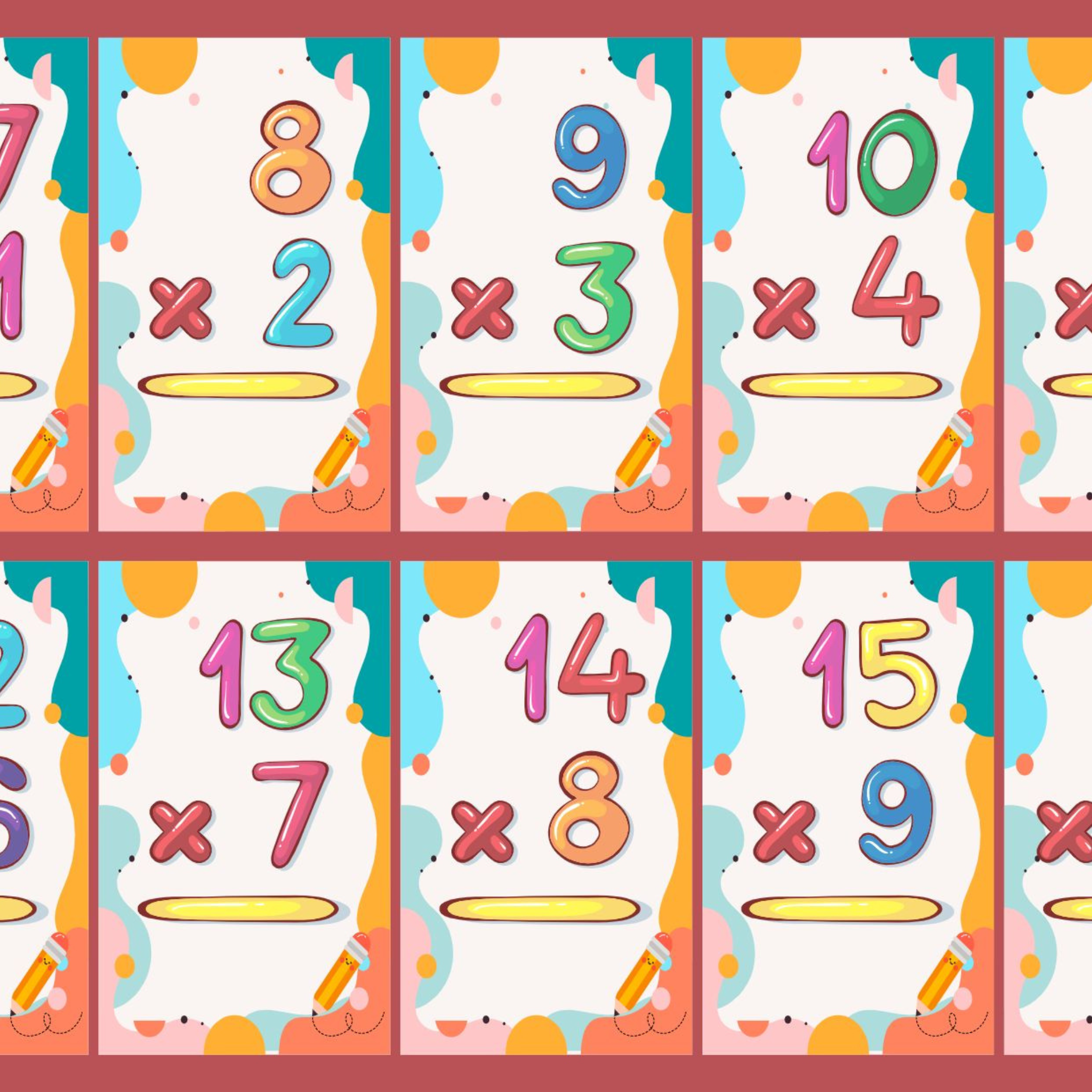 Multiplication Flashcards for Kids