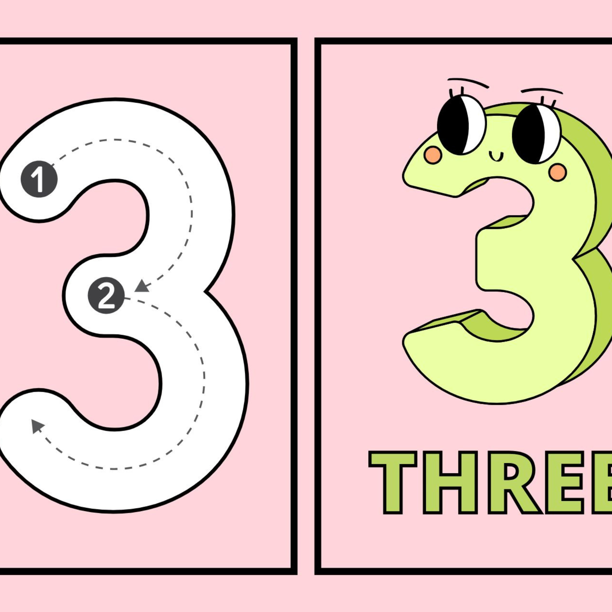 Number Flashcards 1 30 for Kids