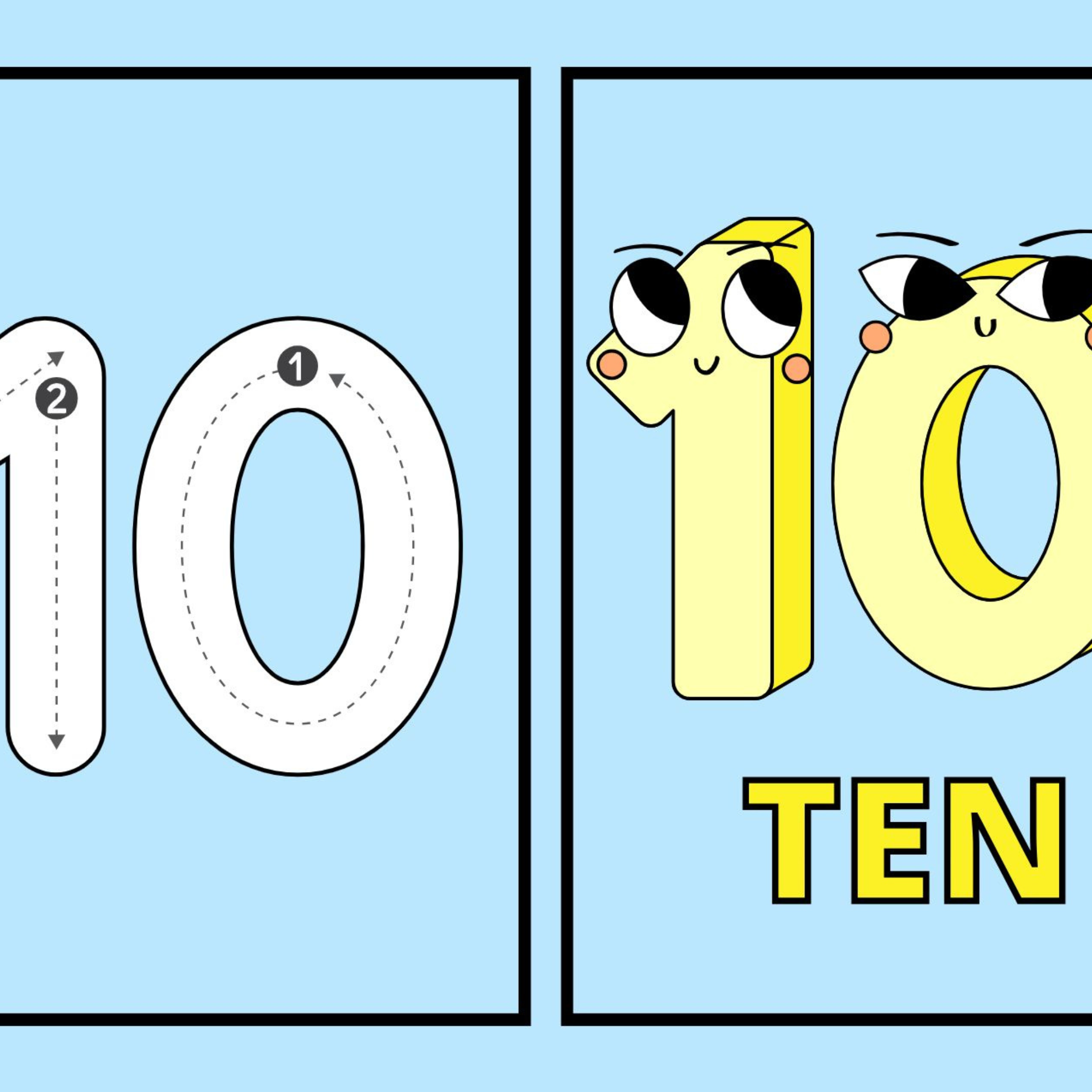 Number Flashcards 1 30 for Kids