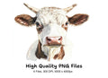 Cow Head Clipart Bundle