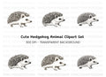 Cute Hedgehog Clipart Bundle