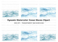 Dynamic Ocean Waves Clipart Bundle
