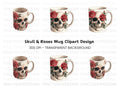 Skull Roses Clipart Bundle